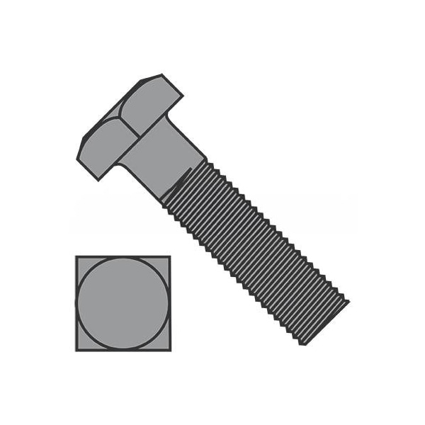Steel, Plain, 1/2"-13 Thread Size, 12" Lg